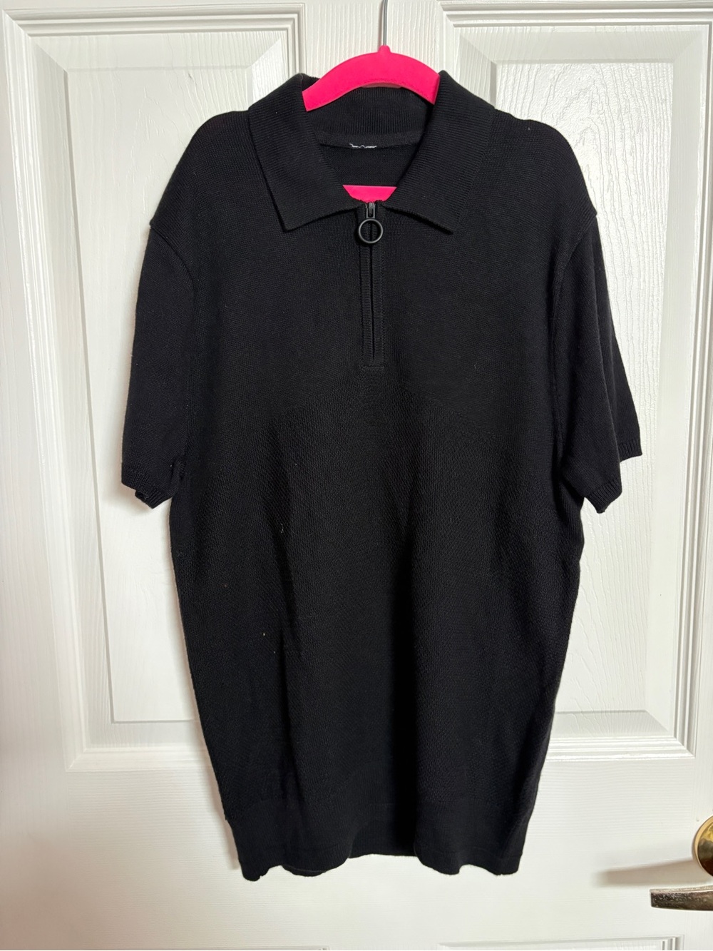 Lululemon Black Short Sleeve Half-Zip Polo Sweater